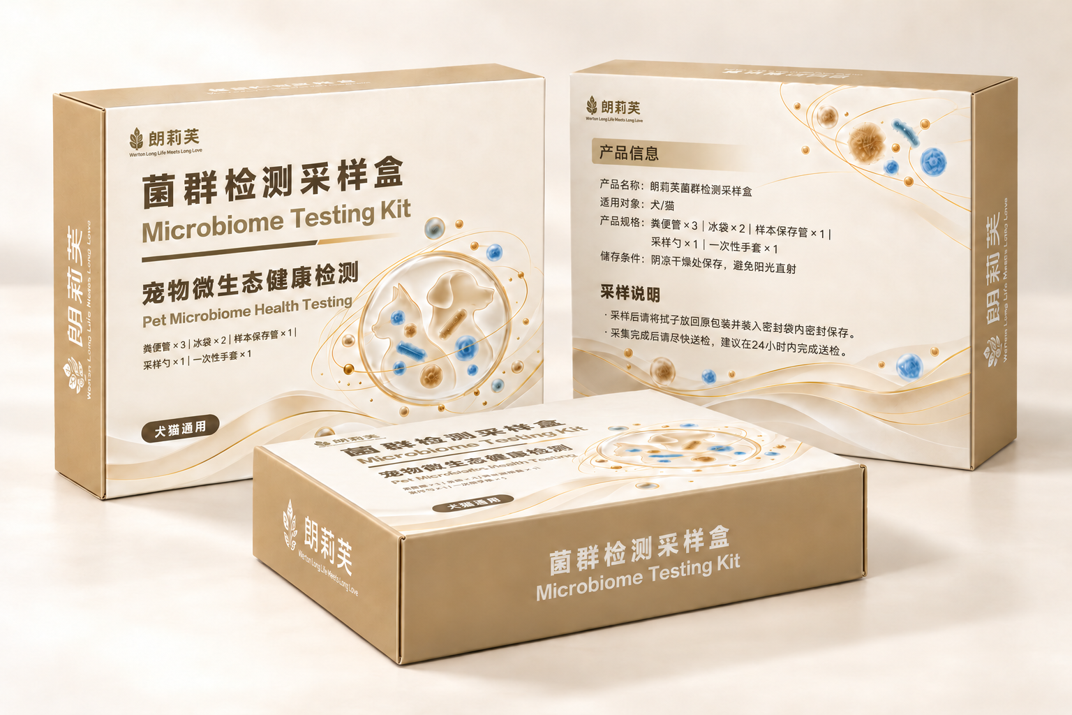 朗莉芙菌群检测采样盒包装样机